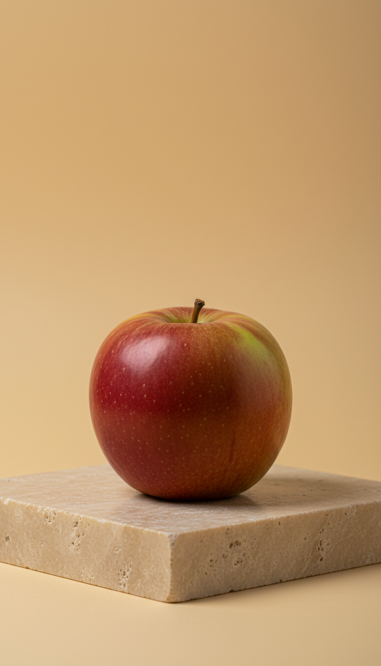 Fresh Himalayan apple, orchard-picked
